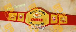 Ceinture de fan de football de championnat du Super Bowl des Kansas City Chiefs en taille adulte - Réplique