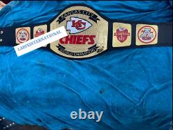 Ceinture de fan de football de réplique de championnat du Super Bowl des Kansas City Chiefs taille adulte