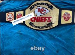 Ceinture de fan de football de réplique de championnat du Super Bowl des Kansas City Chiefs taille adulte