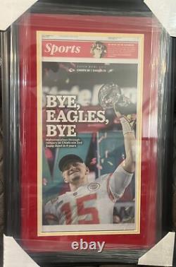 Champions du Super Bowl 57 des Kansas City Chiefs - Journal encadré Andy Reid Kelce Bowl