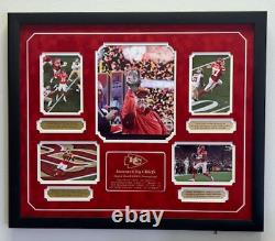 Champions du Super Bowl LVIII Kansas City Chiefs cadre multi photos Patrick Mahomes