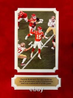 Champions du Super Bowl LVIII Kansas City Chiefs cadre multi photos Patrick Mahomes