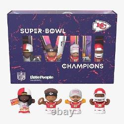 Champions du Super Bowl LVIII de la NFL : Ensemble de collectionneurs KC Chiefs Little People - Précommande