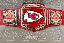 Champions du Super Bowl LVIII des Kansas City Chiefs Ceinture de championnat NFL en laiton de 4mm