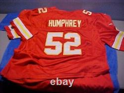 Chefs Humphrey 52 Super Bowl 58 Maillot Rouge KC XXL Homme Nike DriFit Cousu 2XL