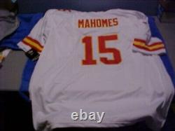 Chefs Mahomes 15 Superbowl 57 Nike Onfld Hommes Piquée Kc White XXL Jersey 2xl