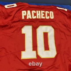 Chefs Pacheco 10 Super Bowl 58 Maillot Rouge KC XXL Homme Nike Dri-Fit Stitched 2XL