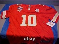 Chefs Pacheco 10 Super Bowl 58 Maillot Rouge KC XXL Homme Nike Dri-Fit Stitched 2XL