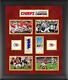 Chiefs De Kansas City Encadré 23 X 27 Collage De Billets De 2 Fois Champion Du Super Bowl
