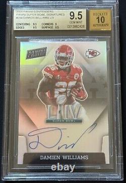 Damien Williams 2020 Panini Super Bowl Signatures Auto Chiefs LIV BGS 9.5 POP 1
<br/>   
	

	<br/> 	Damien Williams 2020 Panini Super Bowl Signatures Auto Chiefs LIV BGS 9.5 POP 1