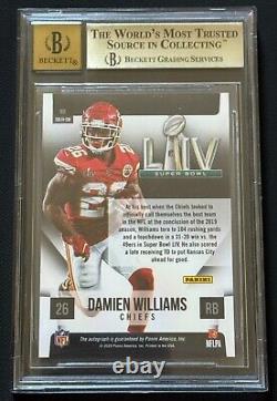 Damien Williams 2020 Panini Super Bowl Signatures Auto Chiefs LIV BGS 9.5 POP 1 <br/>	  
<br/>


Damien Williams 2020 Panini Super Bowl Signatures Auto Chiefs LIV BGS 9.5 POP 1