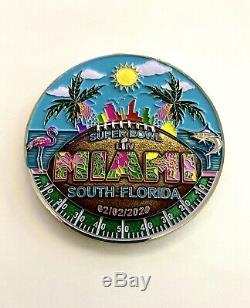 Défi Coin Super Bowl 54 LIV Miami Dade Police Sheriff Kansas City Chiefs Fl