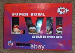 En français, le titre serait : Ensemble d'erreur du champion du Super Bowl LVII des Little People de Mattel 2023 - Kansas City Chiefs