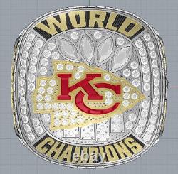 Ensemble de bagues du Super Bowl des KC Chiefs 2024. Choisissez 5 noms parmi 10. Distributeur américain.