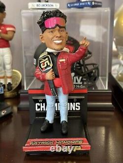 Figurine Bobblehead de la ceinture de championnat Super Bowl LIV de PATRICK MAHOMES des Kansas City Chiefs