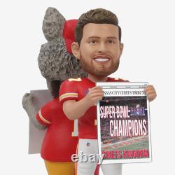 Harrison Butker et KC Wolf Chiefs Bobblehead Double Spinner Super Bowl Consécutifs Harrison Butker et KC Wolf Chiefs Bobblehead Double Spinner Super Bowl Consécutifs