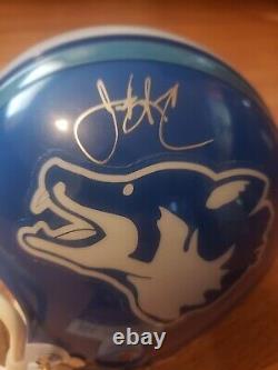 James Van Der Beek Auto Autographe Signé Mini Casque Varsity Blues Jsa Coa