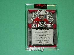 Joe Montana Auto Card 2020 Leaf Metal Football San Francisco 49ers Chefs /25