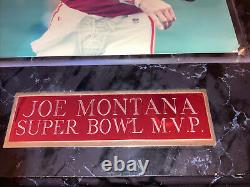 Joe Montana Kc Chiefs Super Bowl Mvp Autographié 8 X 10 Photo À Cadres Lourds