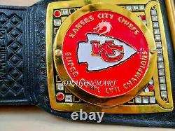 Kansas City Chefs Championship Belt Super Bol LVII 2023 Football NFL 4mm Brass