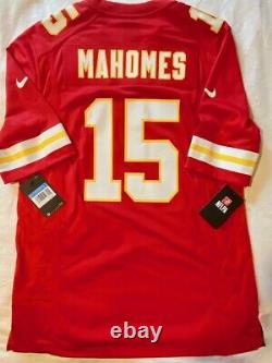 Kansas City Chiefs #15 Mahomes Authentic Nike Super Bowl LIV Medium Jersey, T.n.-o.