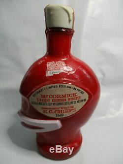 Kansas City Chiefs 1969 Super Bowl IV Mccormick Decanter Bottle Nouveau