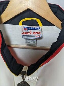 Kansas City Chiefs Apex One NFL Pro Line Jacket Taille XL Rare Vintage Rouge Blanc