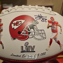 Kansas City Chiefs Commemorative Super Bowl LIV Signé par Travis Kelce Beckett