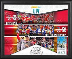 Kansas City Chiefs Encadré 16 X 20 Super Bowl LIV Champions Road To The Super B