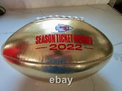 Kansas City Chiefs Football 2022 Season Ticket Holder Gold Football NFL Nouveau