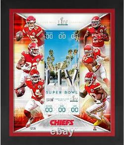Kansas City Chiefs Frmd 23 X 27 Super Bowl LIV Champs Floating Ticket Collage