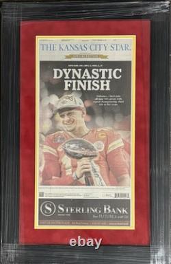 Kansas City Chiefs Le Kansas City Star Champions du Super Bowl Journal encadré