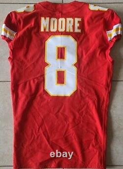 Kansas City Chiefs Matt Moore 2021 Super Bowl LV Jeu Émis Jersey