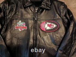 Kansas City Chiefs NFL Executive Superbowl LVII Champions Leather Jacket Nouveau
