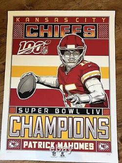 'Kansas City Chiefs Patrick Mahomes Super Bowl Champions Phénomène Galerie Imprimer'