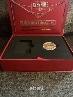 Kansas City Chiefs Saison 2020 Porte-billets Championship Box Coin Flag Decal