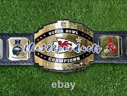 Kansas City Chiefs Super Bol Championnat LVII Football NFL Fan Ceinture 4mm Laiton