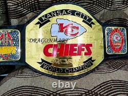 Kansas City Chiefs Super Bol Championship Belt American Football NFL 4mm Zinc