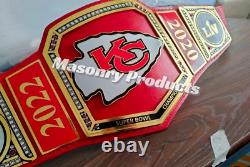 Kansas City Chiefs Super Bowl Lvii/liv Ceinture De Championnat 2mm Laiton