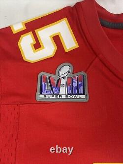 Kansas City Chiefs Superbowl 58 LVIII Maillot de terrain de Patrick Mahomes pour hommes taille M