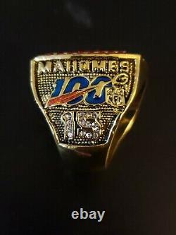 Kansas City Chiefs Superbowl Mahomes Ring NFL 100 Taille 11