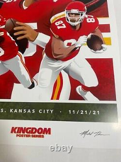 Kansas City Chiefs Vs Dallas Cowboys Poster Limited 500 Série Arrowhead 2021