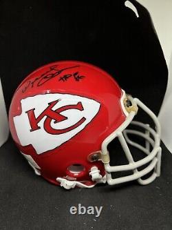 Kansas City Chiefs Willie Lanier Signé Mini Casque Jsa Coa Super Bowl Rare Hof