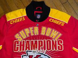 Kansas City Chiefs champions du Super Bowl de la NFL Veste pour homme en taille Large