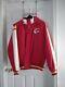 Kensas City Chef Starter Throwback Prow Raglan Full Zip Jacket Rouge Puffy Taille