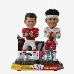 Len Dawson Patrick Mahomes Kansas City Chiefs Super Bowl Champions Bobblehead
	
<br/> 	<br/>Traduction en français : Len Dawson Patrick Mahomes Kansas City Chiefs Super Bowl Champions Bobblehead