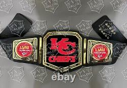 Les Chiefs de Kansas City, champions du Super Bowl LVIII, ceinture de championnat de la NFL en laiton de 4 mm