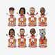 Les Chiefs De Kansas City, Champions Du Super Bowl Lviii, Coffret De Mini Figurines à Tête Branlante De La Nfl