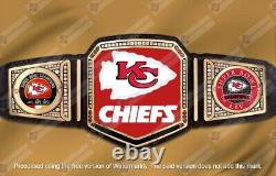 Les champions de la Super Bowl 57/54 des Kansas City Chiefs, la ceinture de championnat de 4mm en zinc.