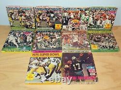 Lot (10) Super Bowl 1-9, 1967-1975, I-ix Super 8 Films 8mm Chefs Packers Jets